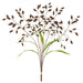 22.5" Artificial Wild Oat Leaf Stem Bundle -Purple/Green (Pack of 12) - PBO225-PU/GR