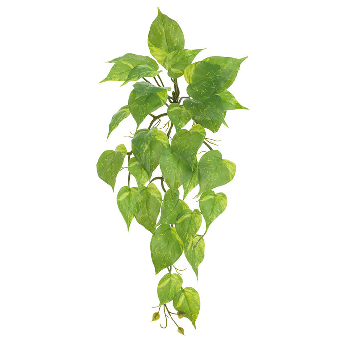 20" Hanging Pothos Leaf Silk Plant -Green (Pack of 12) - PBP002-GR