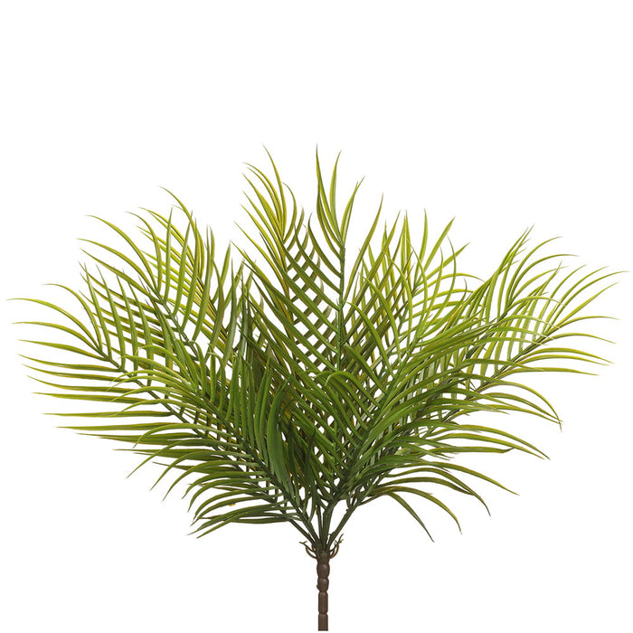 faux green palm plant leaf branch 19" Silk Palm Leaf Plant -Green
