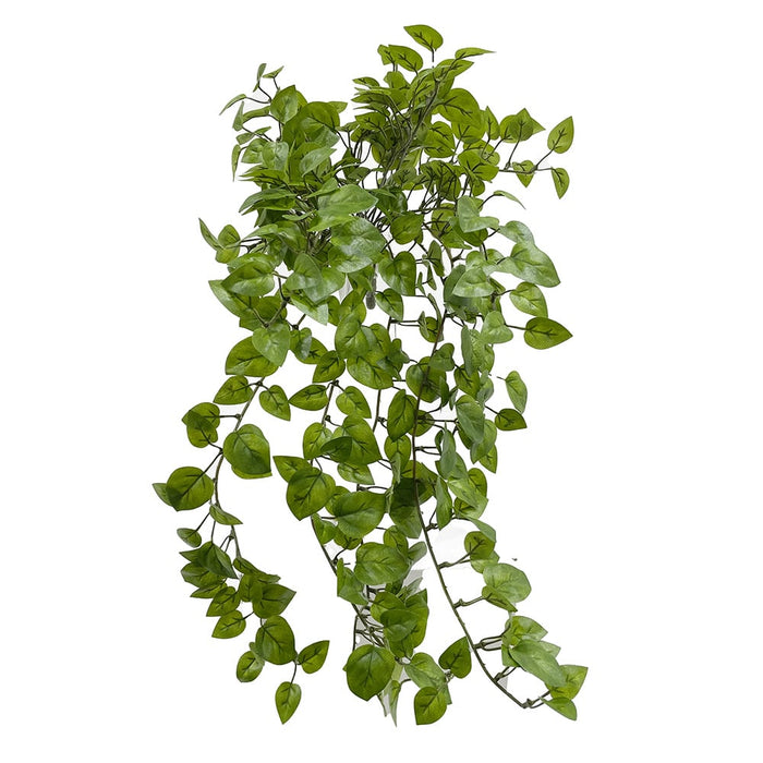 23" Mini Pothos Leaf Silk Hanging Plant -Green (Pack of 12) - PBP233-GR