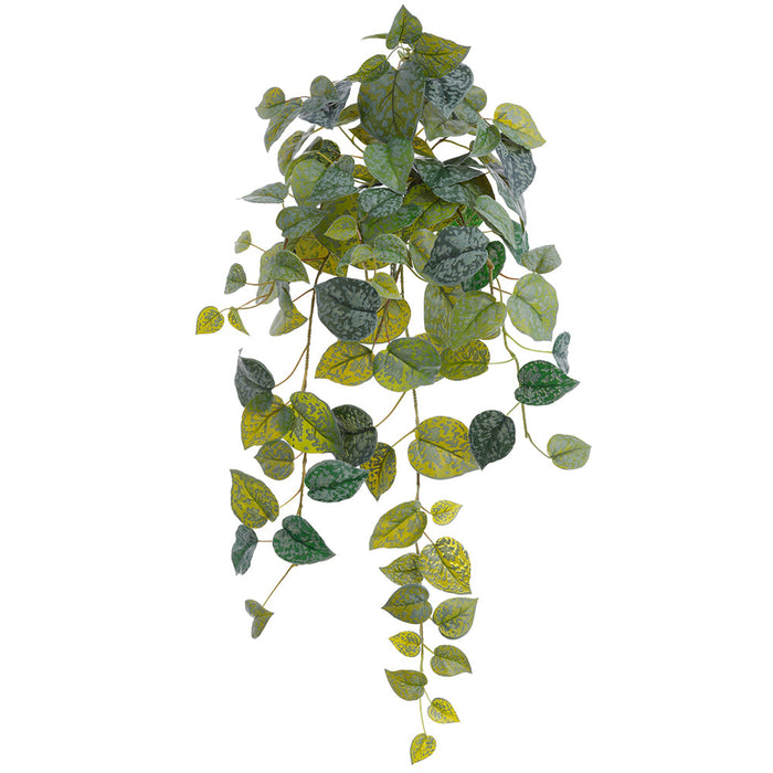 23" Marble Pothos Leaf Artificial Plant -Green/Variegated (Pack of 6) - PBP280-GR/VG