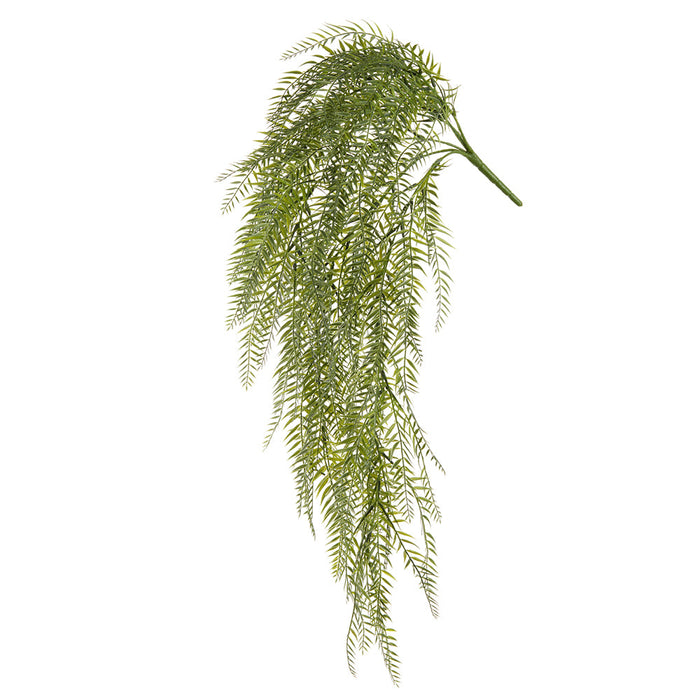 33" Pepperberry Leaf Silk Hanging Plant -Green (Pack of 12) - PBP333-GR