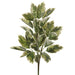27" Rubber Leaf Artificial Plant -Green/Cream (Pack of 12) - PBR005-GR/CR