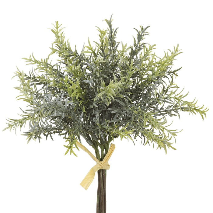 10" Rosemary Herb Artificial Stem Bundle -Green/Gray (pack of 12) - PBR014-GR/GY