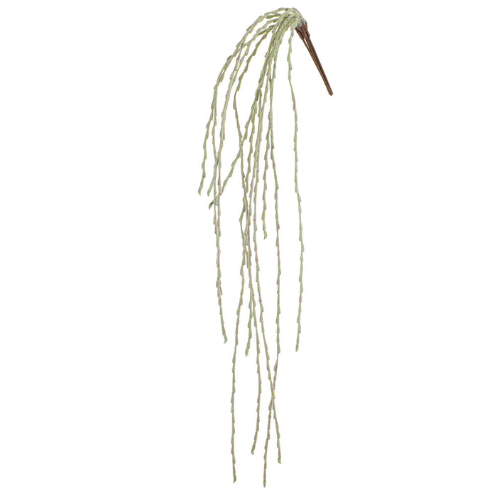 54" Hanging Flocked Root Artificial Plant -Gray/Green (Pack of 6) - PBR447-GY/GR
