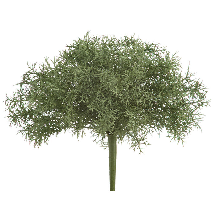 11" PE Soft-Touch Sprengeri Fern Leaf Artificial Plant -Green/Gray (Pack of 12) - PBS431-GR/GY