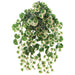 14" Real Touch Hanging Saxifrage Leaf Silk Plant -Green/Pink (pack of 12) - PBS519-GR/PK