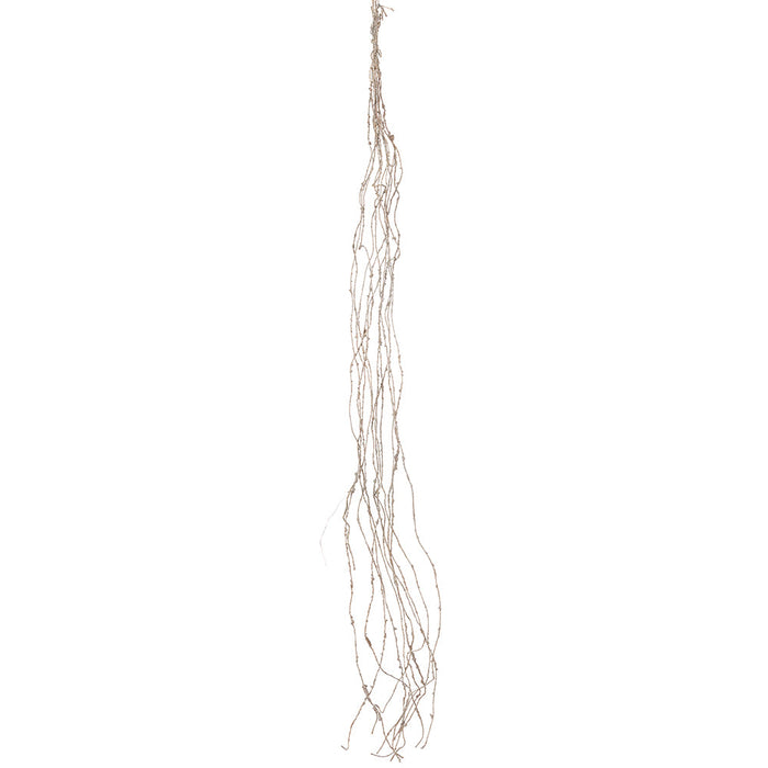 46" Hanging Artificial Twig Stem Bundle -Whitewashed (Pack of 12) - PBT216-GY/WW