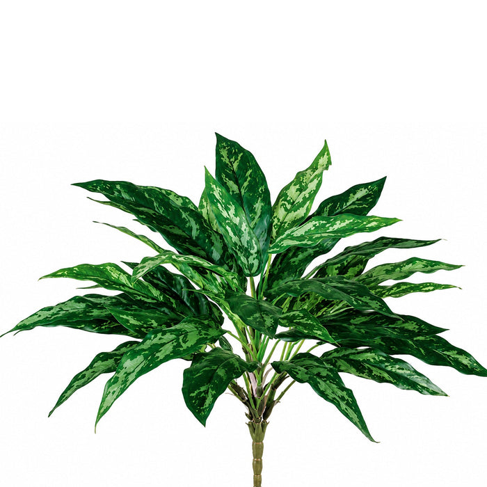 18.5" Aglaonema Silver Queen Silk Plant -Green (Pack of 12) - PBW141-GR
