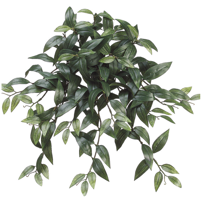 22.5" Ruscus Silk Hanging Plant -214 Leaves -Green (pack of 12) - PBW429-GR