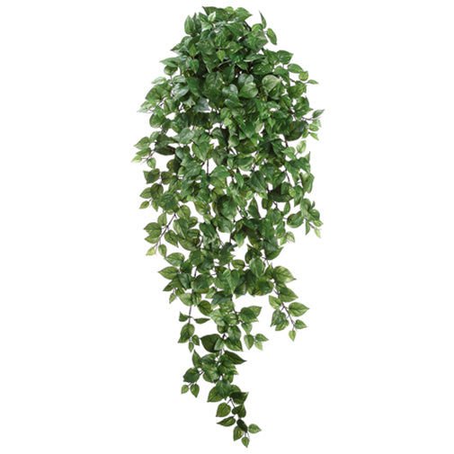 artificial silk hanging plants 51" Medium Pothos Silk Hanging Plant -547 Leaves -2 Tone Green (Pack of 6)