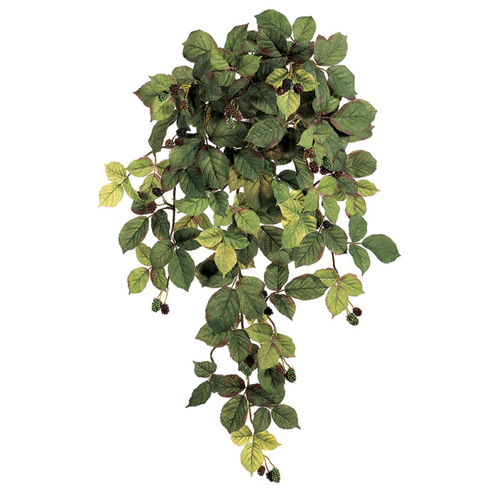 hanging raspberry plants 28" Raspberry w/Berries Silk Hanging Plant -Fall
