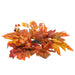 12" Wide Artificial Bittersweet & Maple Leaf Candle Ring Holder w/Glass -Flame/Orange (Pack of 4) - PEM010-FL/OR