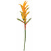 28" Handwrapped Soft Touch Artificial Guzmania Bromeliad Flower Stem -Yellow/Orange (pack of 12) - PF14010-5YE