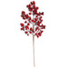 27.5" Foam Hand-Wrapped Artificial Berry Stem -Red/Black (Pack of 12) - PF-240020
