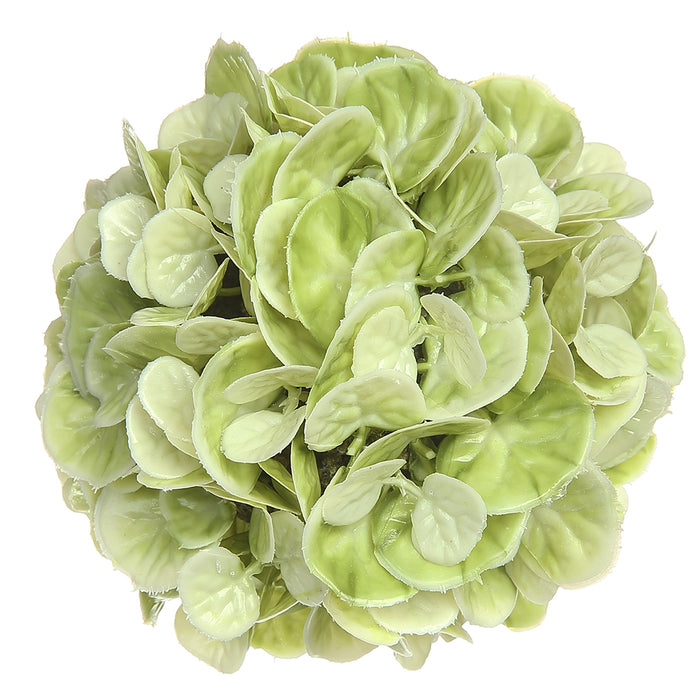 4.8" Boxwood Ball-Shaped Artificial Topiary -Cream/Green (pack of 6) - PFB922-CR/GR