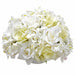 6"Hx9"W Rose Half Ball With Stick Silk Flower Arrangement -Cream/Green (Pack of 6) - PFR006-CR/GR
