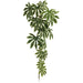 4' Japanese Aralia Leaf Silk Garland -Green/Cream (Pack of 6) - PGA502-GR/CR