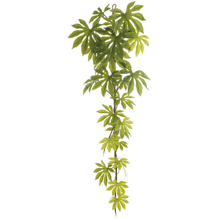 6' Japanese Aralia Leaf Silk Garland -Green (Pack of 6) - PGA510-GR