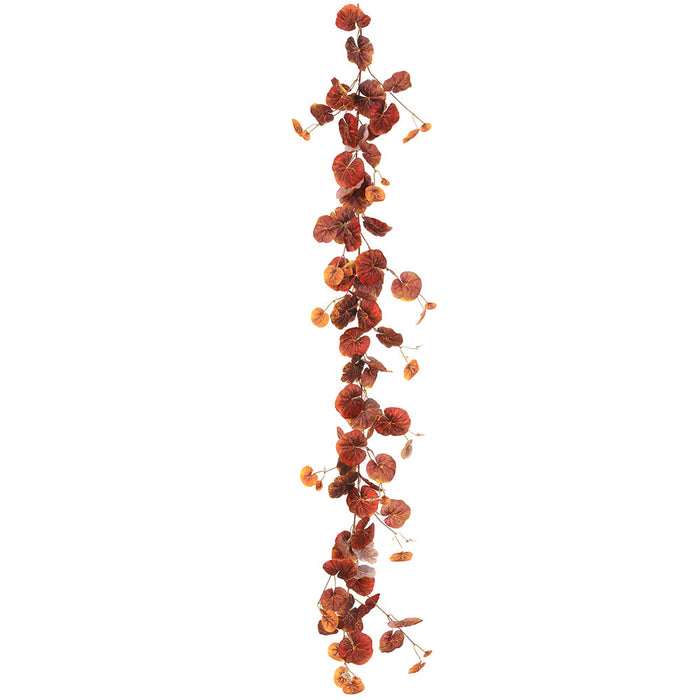 5' Begonia Leaf Silk Garland -Fall (pack of 4) - PGB271-FA