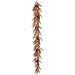 6' Bay Leaf & Pinecone Artificial Garland -2 Tone Brown (Pack of 4) - PGB721-BR/TT