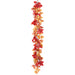 6' Elm Leaf Silk Garland -Mixed Colors (Pack of 2) - PGE001-MX