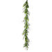 6' Artificial Plastic Eucalyptus Leaf Garland -Green/Gray (pack of 2) - PGE009-GR/GY