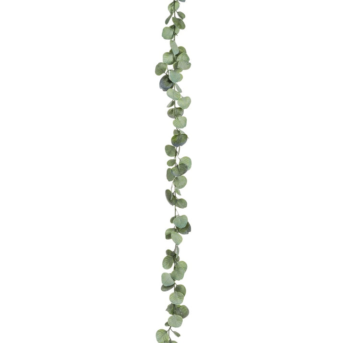 5'11" Silk Eucalyptus Leaf Garland -Green/Gray (pack of 12) - PGE184-GR/GY