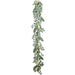 6'6" Seeded Eucalyptus Leaf Silk Garland -Green (pack of 4) - PGE417-GR