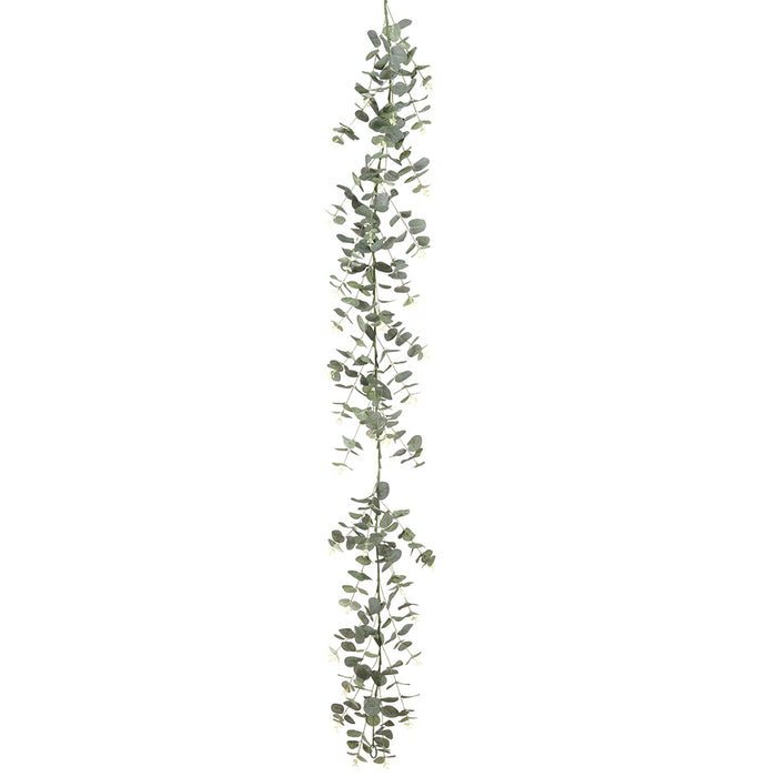 6' Artificial Eucalyptus Leaf Garland -Green/Gray (Pack of 6) - PGE485-GR/GY