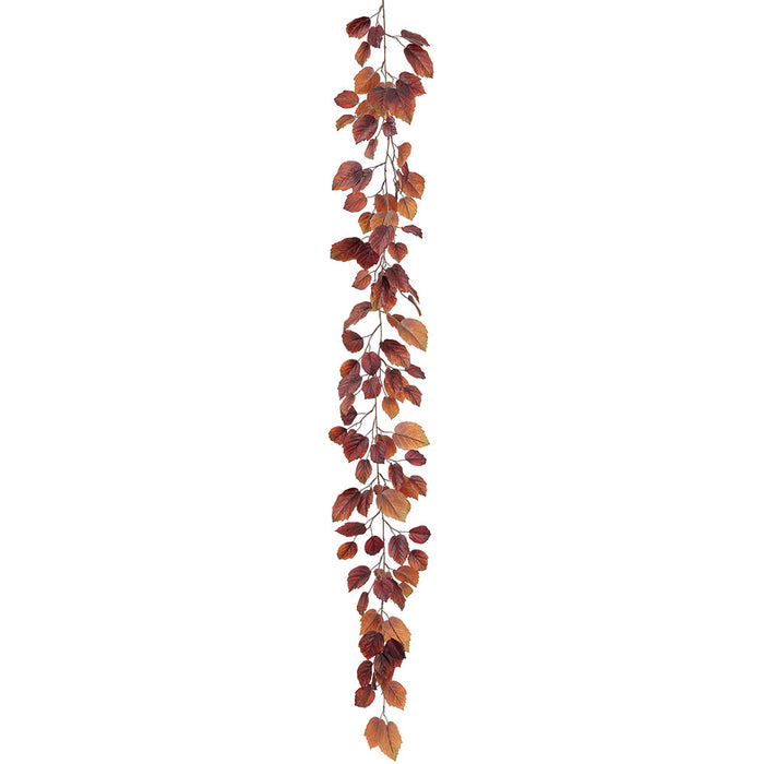 6' Beech Leaf Silk Garland -Rust (Pack of 6) - PGG062-RU