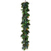 6' PE Artificial Magnolia Leaf Garland -Green (Pack of 2) - PGM007-GR
