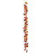 6' Maple Leaf Silk Garland -Orange/Brown (pack of 6) - PGM114-OR/BR