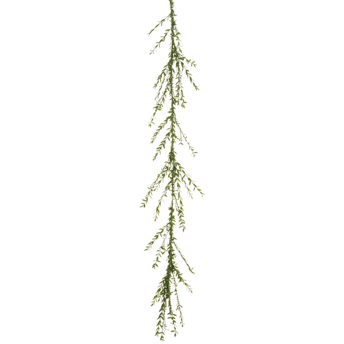 6'6" Silk Myrtle Leaf Garland -Green/Gray (pack of 4) - PGM178-GR/GY