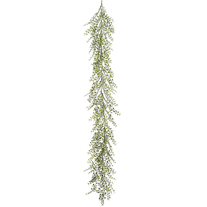 6' Muehlenbeckia Wire Leaf Artificial Garland -Green (Pack of 6) - PGM486-GR