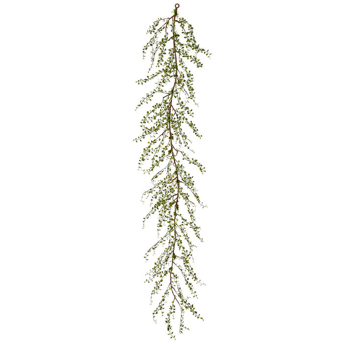 6'6" Muehlenbeckia Wire Leaf Artificial Garland -Green (Pack of 6) - PGM519-GR
