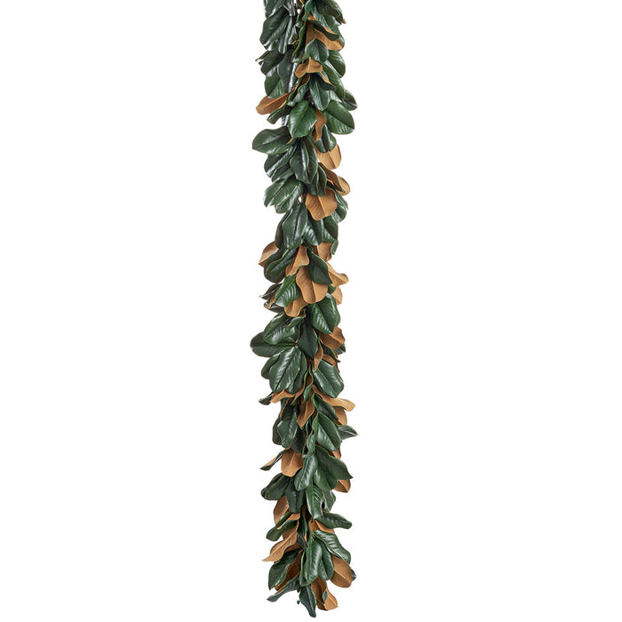 6'8" Magnolia Leaf Silk Garland -Green - PGM668-GR