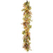 6' Oak Leaf & Fern Silk Garland -Green/Mustard (Pack of 2) - PGO003-GR/MD