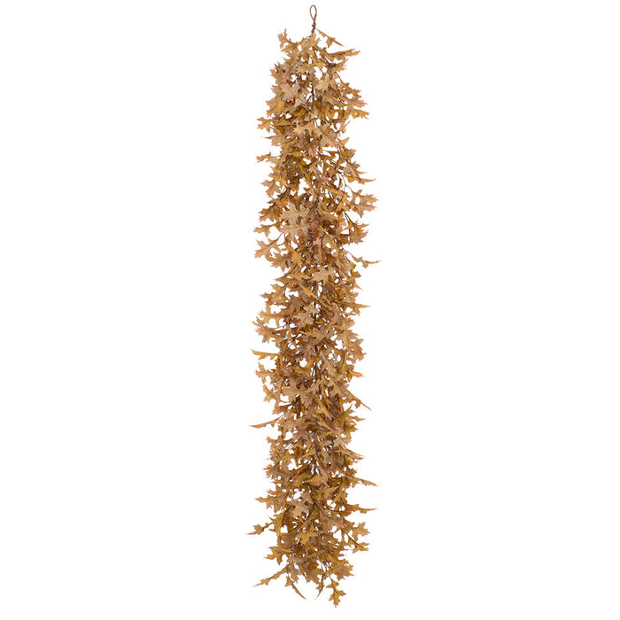 6' Oak Leaf Silk Garland -Brown/Fall (Pack of 12) - PGO009-BR/FA