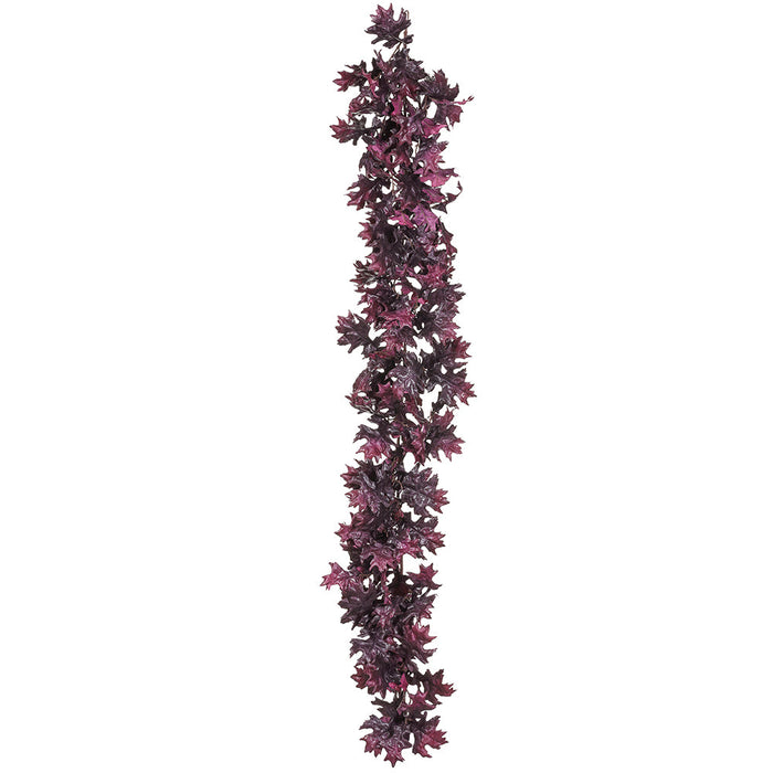 5'9" Silk Oak Leaf Garland -2 Tone Purple (Pack of 2) - PGO582-PU/TT