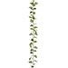 12' Outdoor UV-Resistant Artificial Marble Pothos Leaf Garland -Green/White (Pack of 12) - PGP396-GR/WH