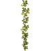6' Real Touch Strawberry Leaf Silk Garland -Green/Red (Pack of 6) - PGS101-GR/RE