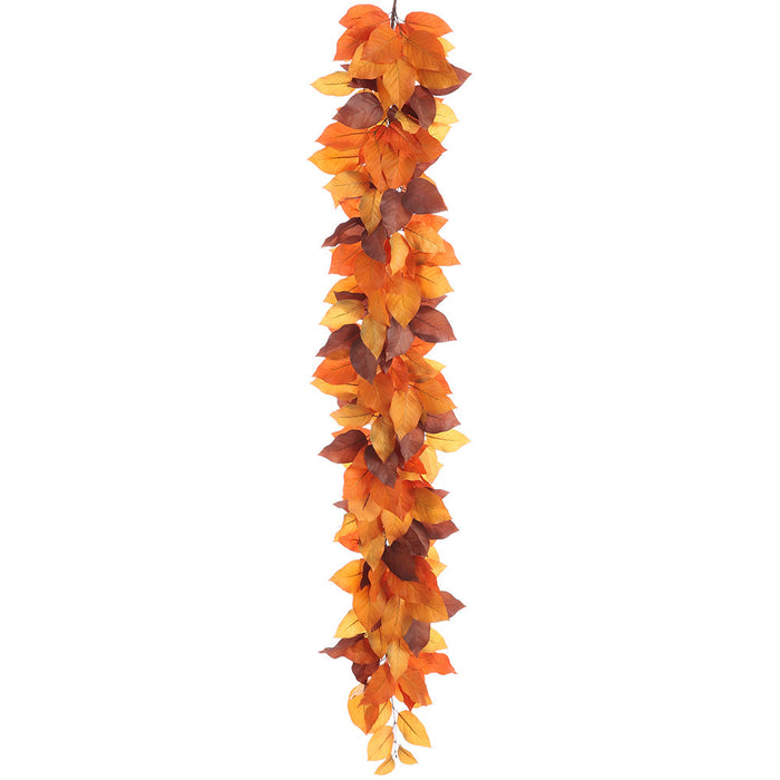 5' Artificial Salal Leaf Garland -2 Tone Brown (Pack of 6) - PGS432-BR/TT