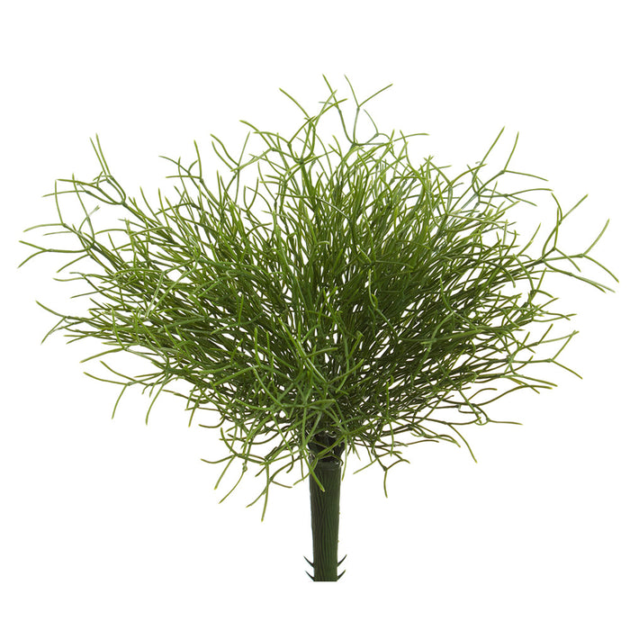 11" Artificial Whisk Fern Plant -Green (Pack of 12) - PKF136-GR