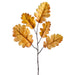 16" Silk Oak Leaf Stem Pick -Apricot/Green (Pack of 24) - PKO008-AP/GR