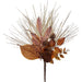 16" Artificial Mixed Pinecone, Bay Leaf & Pine Stem Pick -Brown/Green (Pack of 12) - PKP001-BR/GR