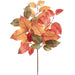 20" Salal Leaf Silk Stem Pick -Orange/Green (pack of 12) - PKS433-OR/GR