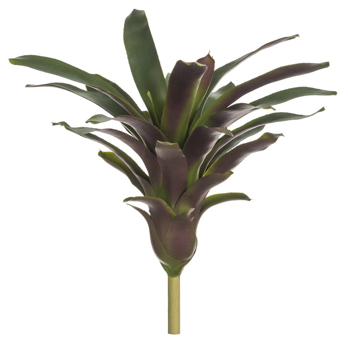 18.5" Artificial Bromeliad Plant -Green/Purple (pack of 2) - PPB449-GR/PU