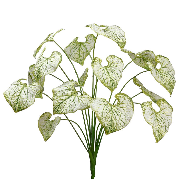 24" Large Silk Calathea Leaf Plant With 15 Leaves -Light Green (pack of 6) - PPC974-GR/LT