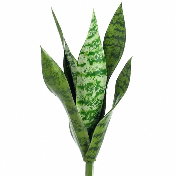 15.5" Sansevieria Snake Grass Artificial Plant -Green (Pack of 12) - PPD263-GR